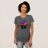 T-shirt Poing de fierté polyamour (Devant entier)