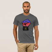 T-shirt Poing de fierté polyamour (Devant entier)