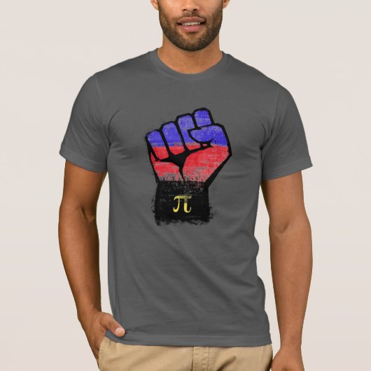 T-shirt Poing de fierté polyamour (Devant)