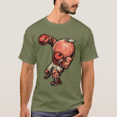 T-shirt Poing de Knockout de Pamplemousse — Boxeur Rétro V (Devant)