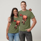 T-shirt Poing de Knockout de Pamplemousse — Boxeur Rétro V (Unisexe)