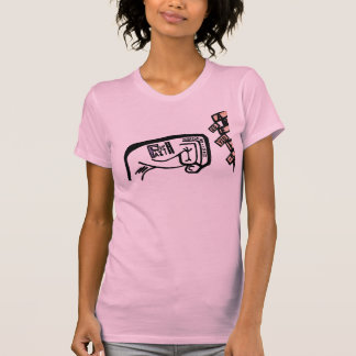 T-shirt Poing de la foi Noir moderne, Blanc de couleur