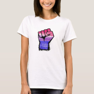 T-shirt Poing de protestation bisexuel