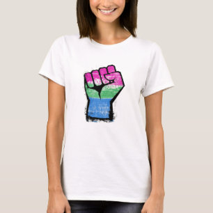 T-shirt Poing de protestation polysexuel