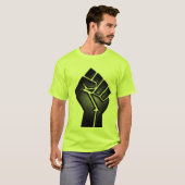T-shirt Poing de puissance noire (Devant entier)
