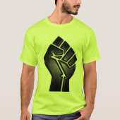 T-shirt Poing de puissance noire (Devant)