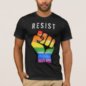 T-shirt Poing de résistance LGBT (Devant)