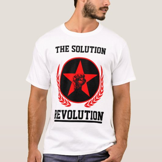 T-shirt poing de révolution (Devant)