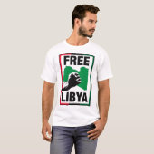 T-shirt Poing libre de la Libye (Devant entier)