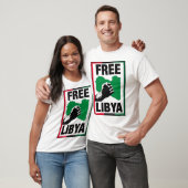 T-shirt Poing libre de la Libye (Unisexe)