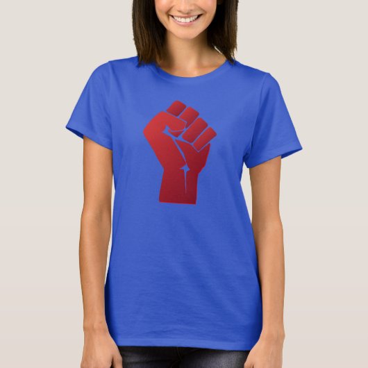 T-shirt Poing rouge augmenté de gradient (Devant)
