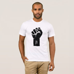 T-shirt Poing serré rised par noir