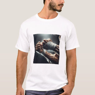 T-shirt Poings de boxe intense enveloppés Fitness musculai