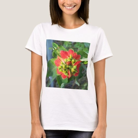 T-shirt Poinsettia sauvage (Devant)
