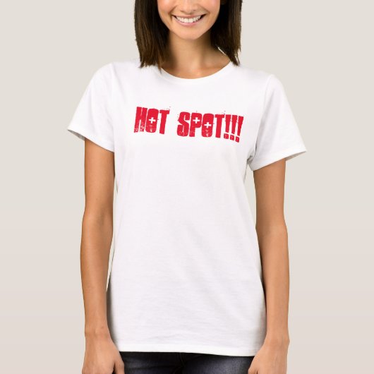T-shirt Point chaud pour les filles chaudes (Devant)