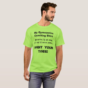 T-shirt Point de chemise drôle d'entraîneur de gymnastiq