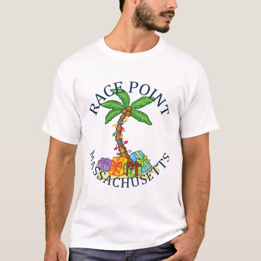 T-shirt Point de course d'été - massachusetts (Devant)