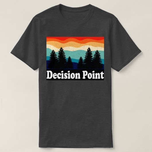 T-shirt Point de décision Alaska Retro (Design devant)