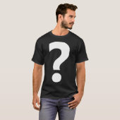 T-shirt Point de question de ponctuation (Devant entier)