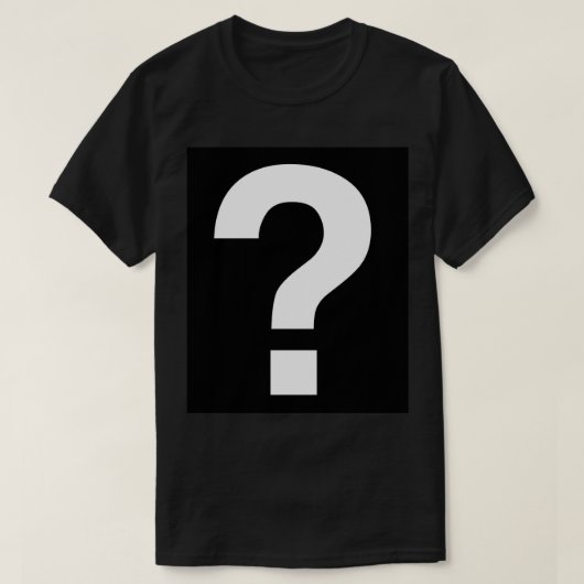 T-shirt Point d'interrogation (Design devant)
