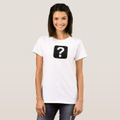 T-shirt Point d'interrogation de dames (Devant entier)