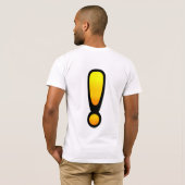 T-shirt Point d'interrogation et marque d'exclamation (Dos entier)