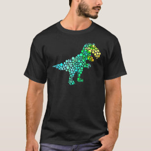 T-shirt Point Jour T Rex Dinosaur Lover Polka Motif Int.