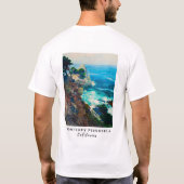 T-shirt Point Lobos Monterey Peninsula Californie Mer (Dos)