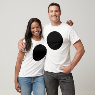 T-shirt Point noir personnalisé d'origine par CussdumDesig