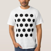 T-shirt Point Polka noir (Devant)