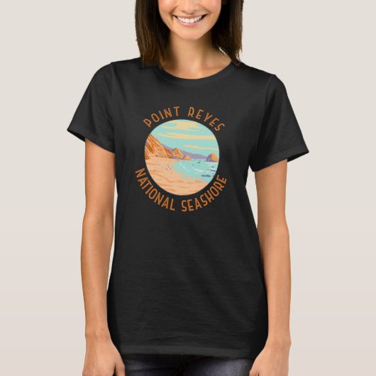 T-shirt Point Reyes National Seashore Cercle en détresse (Devant)