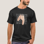 T-shirt Pointe Ballet Terminology Back Prince Dancer (Devant)