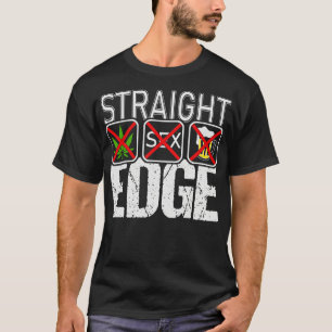 T-shirt Pointe droite Vegan contre drogues Punk 12