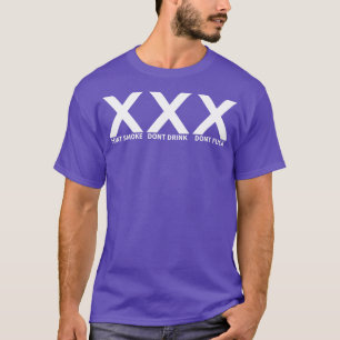 T-shirt Pointe droite Vegan contre drogues Punk 13