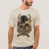 T-shirt Pointer à poil dur allemand (Devant)