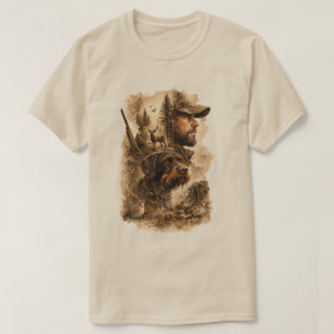 T-shirt Pointer à poil dur allemand