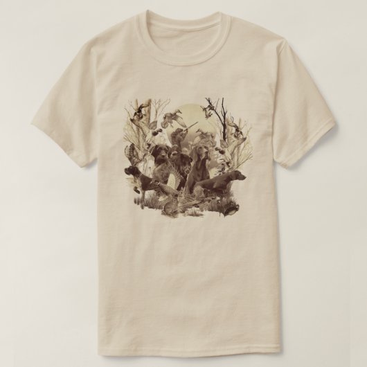T-shirt Pointer à poil dur allemand (Design devant)
