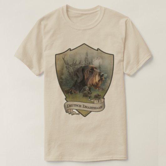 T-shirt Pointer à poil dur allemand (Design devant)