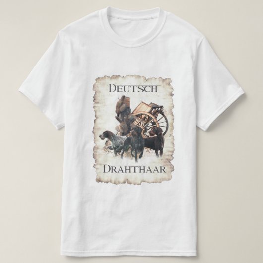 T-Shirt Pointer Allemand à Poil Dur (Design devant)