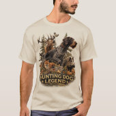 T-shirt Pointer allemand à poil dur (Devant)