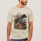 T-shirt Pointer allemand à poil dur (Devant)