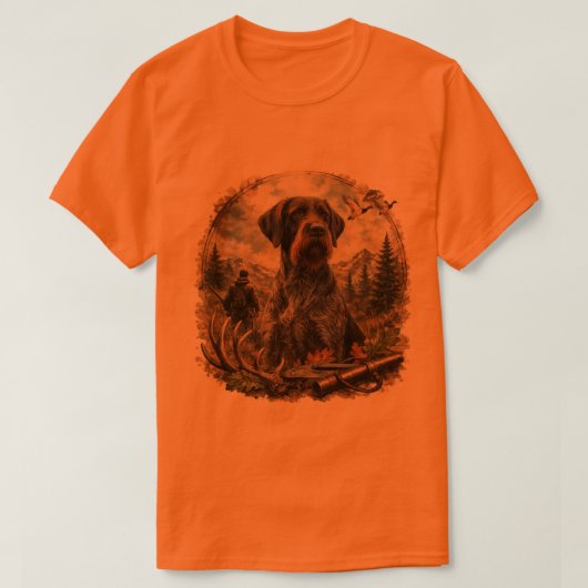 T-shirt Pointer allemand à poil dur (Design devant)