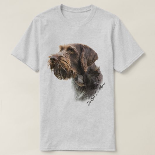 T-shirt Pointer allemand à poil dur (Design devant)