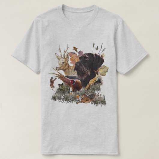 T-shirt Pointer allemand à poil dur (Design devant)
