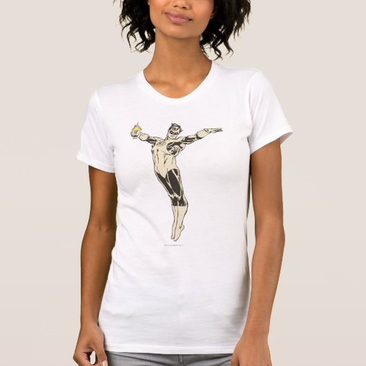 T-shirt Pointes de lanterne verte (Devant)