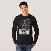 T-shirt Pointeur à cheveux allemand Mugshot Guilty Chien (Devant entier)