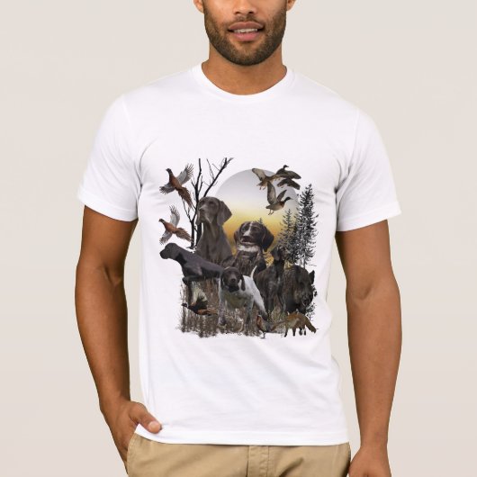 T-shirt Pointeur à poils courts allemand (Devant)