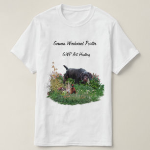 T-shirt pointeur À poils durs allemand