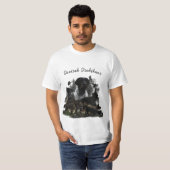 T-shirt pointeur À poils durs allemand (Devant entier)