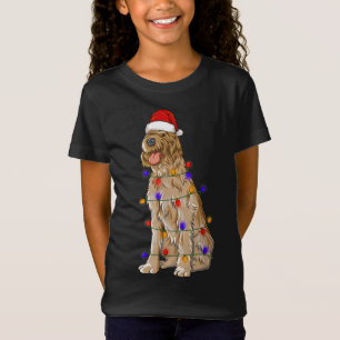 T-Shirt Pointeur à poils durs Griffon Dog portant Noël